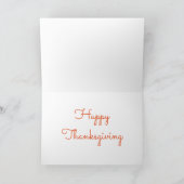 Carte de voeux d'action de grâces/Citrouilles et b (Intérieur)