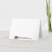 Carte de voeux d'action de grâces dans la forêt co (Dos)