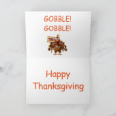 Carte de voeux d'action de grâces/Turquie (Intérieur)