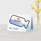 Carte de voeux d'adieu (Fleur jaune)