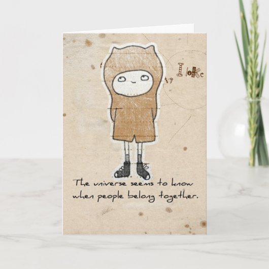 carte de voeux d'adoption (Devant)