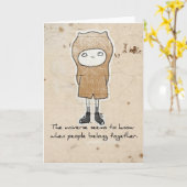 carte de voeux d'adoption (Fleur jaune)