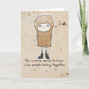 carte de voeux d'adoption