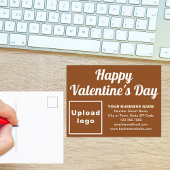 Carte de vœux d'affaires de la Saint-Valentin marr