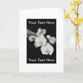 Carte de voeux d'affaires personnalisable (Fleur jaune)