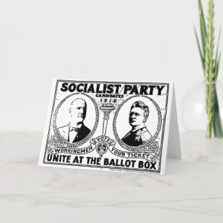 Carte de voeux d'affiche de campagne d'Eugene Debs