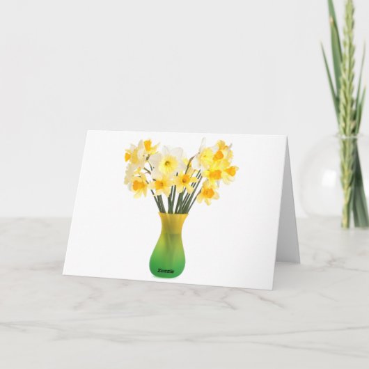 Carte de voeux Daffodils (Dos)