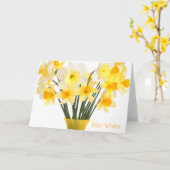 Carte de voeux Daffodils (Fleur jaune)