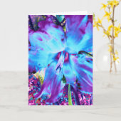 Carte de voeux Daffodique Bleu (Fleur jaune)