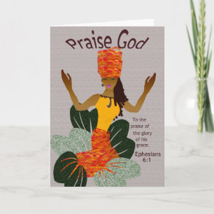 Carte de voeux d'Afro-américain