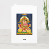 Carte de voeux Dagduseth Ganesha (Dos)