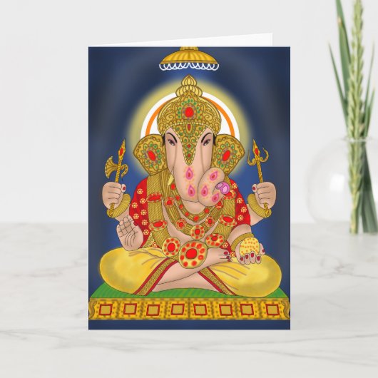 Carte de voeux Dagduseth Ganesha (Devant)