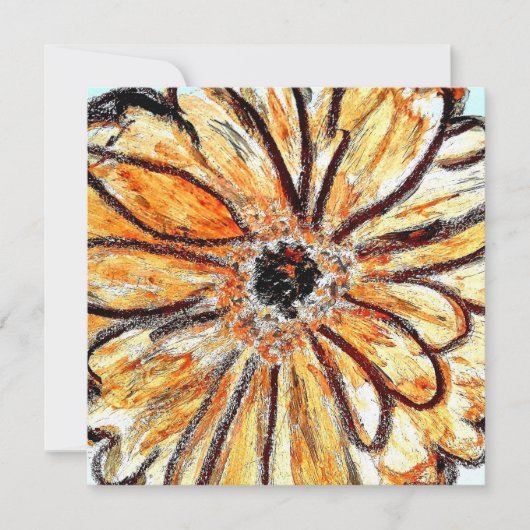 Carte de voeux Dahlia Flat (Devant)