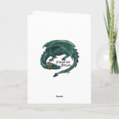 Carte de voeux d'aigle d'or (Dos)