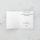 Carte de voeux d'aigle doré du bureau de poste (Intérieur)