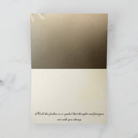 Carte de voeux d'ailes d'anges - commande à façon (Intérieur)