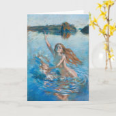 Carte de voeux d'Aino de Gallen-Kallela (Fleur jaune)