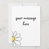 Carte de voeux Daisy (Dos)