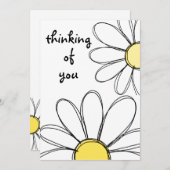 Carte de voeux Daisy (Devant / Derrière)