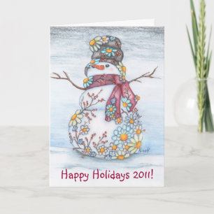 Carte de voeux Daisy Snowman 2011