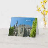 Carte de vœux d'Aix-la-Chapelle (Fleur jaune)