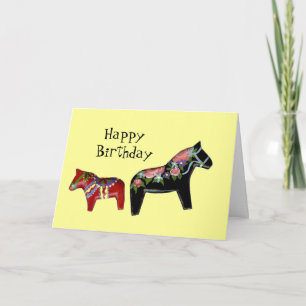 Carte de voeux Dala Horse