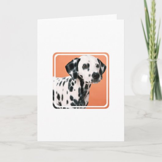 Carte de voeux dalmatienne de chiots (Devant)