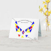 Carte de voeux d'Ameila Earhart de mois de (Fleur jaune)