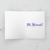 Carte de voeux d'amitié (Intérieur)