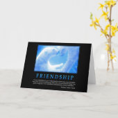 Carte de voeux d'amitié (Fleur jaune)