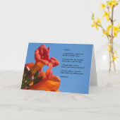 Carte de voeux d'amitié (Fleur jaune)