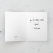 Carte de voeux d'amitié avec verset de la Bible. (Intérieur)