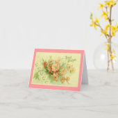 Carte de vœux d'amitié (ou ?) (Fleur jaune)
