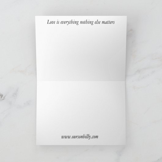 Carte de voeux d'amour (Intérieur)