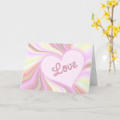 Carte de voeux d'amour (Fleur jaune)