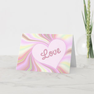 Carte de voeux d'amour