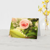 Carte de vœux d'amour avec couverture florale (Fleur jaune)