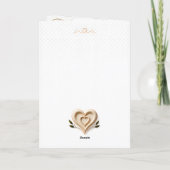 Carte de vœux d'amour Cœurs alignés (Dos)