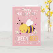 Carte de vœux d'amour de bug royal (Fleur jaune)