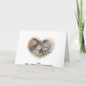 Carte de voeux d'amour de chat (Dos)