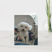 Carte de vœux d'amour de chien (Devant)