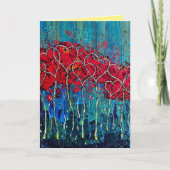 carte de vœux d'amour de cœurs (Devant)