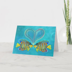 Carte de voeux "d'amour de scalaire" - art par