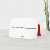 Carte de vœux d'amour encadrée (Dos)