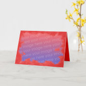 Carte de vœux d'amour encadrée (Fleur jaune)