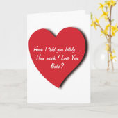 Carte de voeux d'amour - Je vous l'ai dit dernière (Fleur jaune)