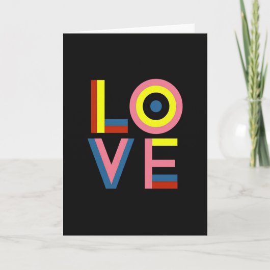 Carte de vœux d'amour simple (Devant)