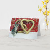 Carte de vœux d'amour Tabitha (Fleur jaune)