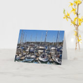 Carte de voeux Dana Point Harbour (Fleur jaune)