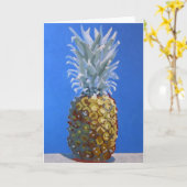 Carte de voeux d'ananas de Tutti-Frutti/invitation (Fleur jaune)